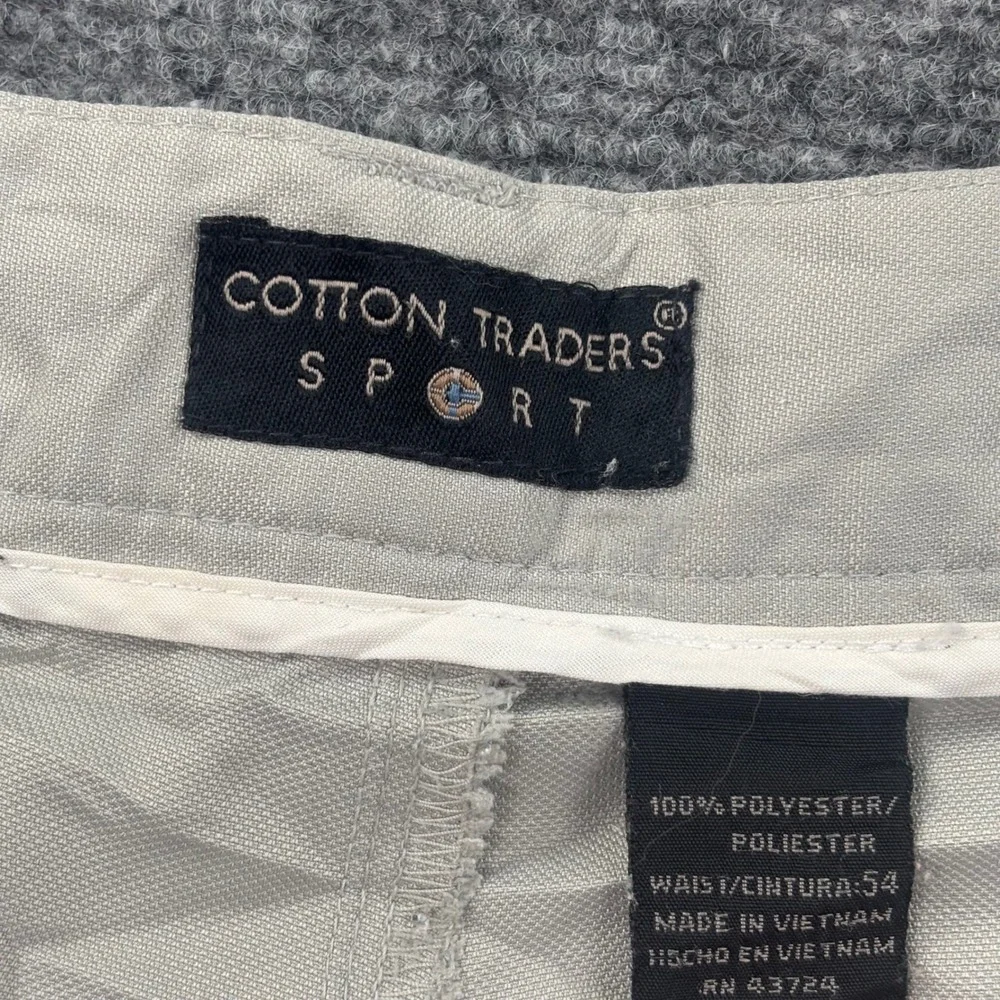Cotton‎ Traders Sport Pleated Shorts 54 Gray Lightweight Performance Mens